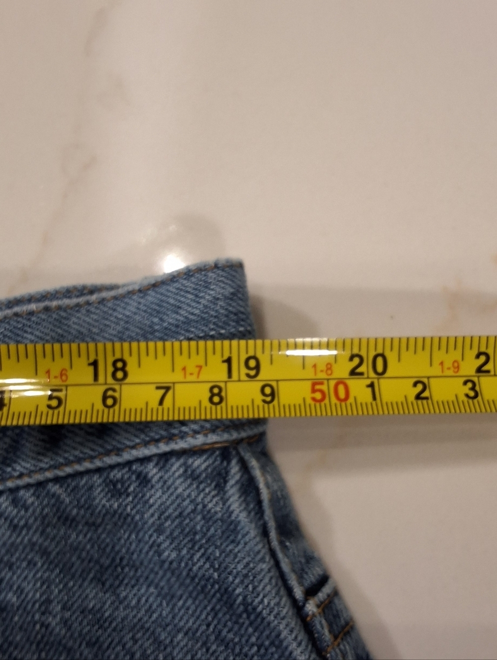 LRL Ralph Lauren Jeans Co~Womens VTG Denim Blue Skirt~Knee Length Western~18W - Picture 6 of 8